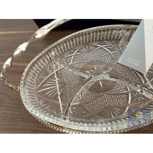 597M - 'Selecta' Round Glass Anti-Pasta / Snack Dish, with Original Box, Made in Italy, (Approx. Ø: 30cm), ... 