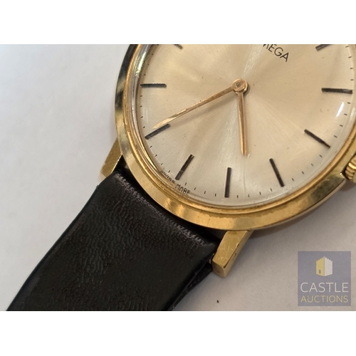 598M - Vintage OMEGA 18ct Gold Gent's Wrist Watch, (Ref: 111.022), Ultra Thin Dress Watch, Circa 1962 with ... 