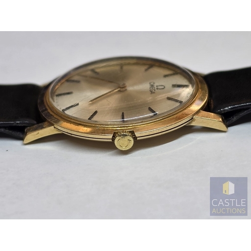 598M - Vintage OMEGA 18ct Gold Gent's Wrist Watch, (Ref: 111.022), Ultra Thin Dress Watch, Circa 1962 with ... 