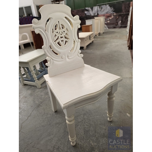 612M - Painted Vintage / Mid-Century Table or Dressing Table with Side Drawer, (Approx. 102 x 53 x 78cm), T... 