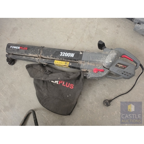 614M - POWERPLUS Leaf Blower / Vacuum, (Model: POWEG9012), * Basic Test and Turns On *