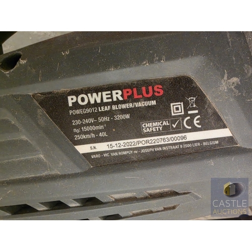 614M - POWERPLUS Leaf Blower / Vacuum, (Model: POWEG9012), * Basic Test and Turns On *