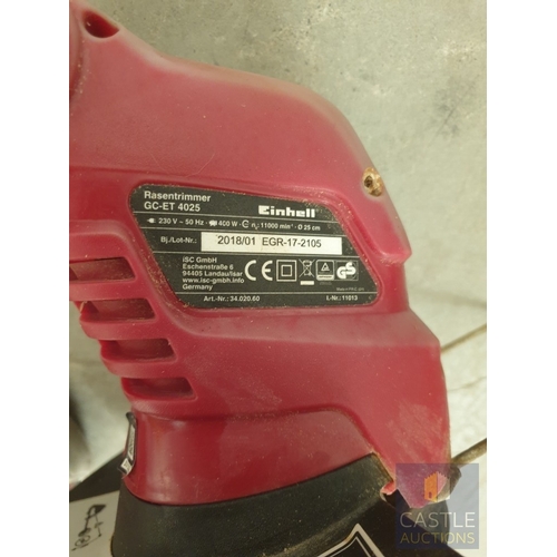 633M - Einhell Electric Garden Strimmer, (Model Number GC-ET4025), * Working When Lotted *