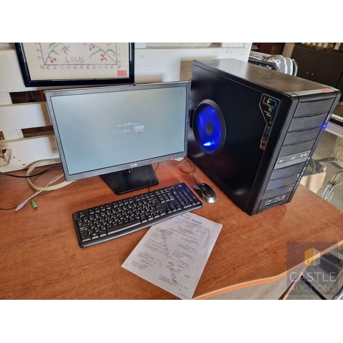 690M - Computer Lot; Desktop PC with 160GB HD, 2.4Ghz Intel Core 2, Windows 7 Ultimate, Together with LG 22... 