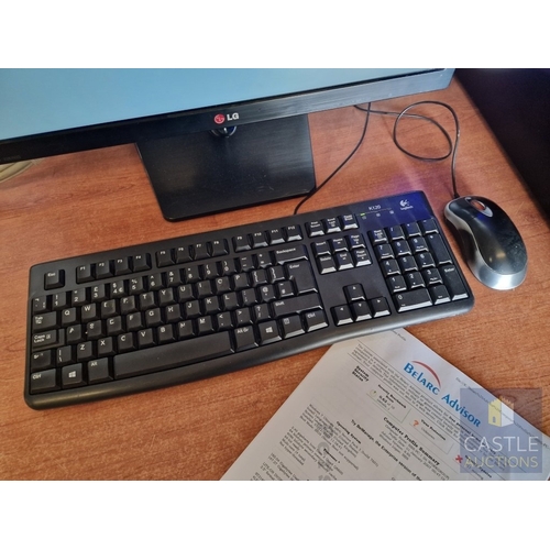 690M - Computer Lot; Desktop PC with 160GB HD, 2.4Ghz Intel Core 2, Windows 7 Ultimate, Together with LG 22... 