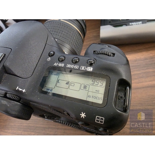 697M - Canon EOS 10D Digital SLR Camera Lot; Comprising Canon EOS 10D Body, Canon EF 28-80mm Zoom Lens, BG-... 