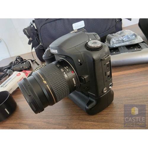 697M - Canon EOS 10D Digital SLR Camera Lot; Comprising Canon EOS 10D Body, Canon EF 28-80mm Zoom Lens, BG-... 