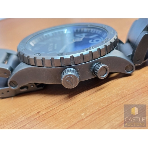 685L - NIXON 'Simplify' Oversized Stainless Steel 300m Sports / Diving Watch, (Model: THE51-30), with Swiss... 