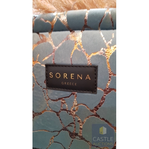 689M - SORENA Crystalia- Sky Large Tote Bag Made in Greece, Un-Used.