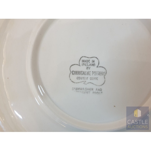 703H - Vintage Carrigaline Pottery Dinner Plates, Side Plates & Bowls. (22)