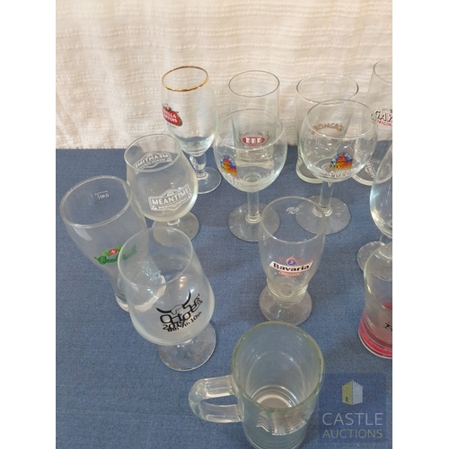 704H - Large Collection Of Branded Drinking Glasses. (26)