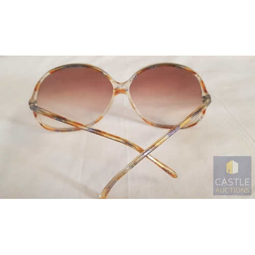 723H - Collectible Retro Sunglasses, Circa 70s-80s, 4x Different Pairs with Cases, See Multiple Photos, (4)