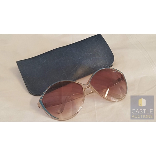 723H - Collectible Retro Sunglasses, Circa 70s-80s, 4x Different Pairs with Cases, See Multiple Photos, (4)
