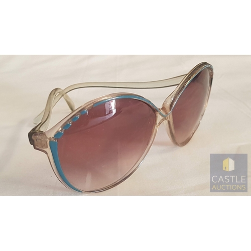 723H - Collectible Retro Sunglasses, Circa 70s-80s, 4x Different Pairs with Cases, See Multiple Photos, (4)