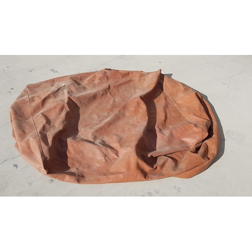 724F - Motorbike Cover; Brown Colour Leather Effect Material, (Approx. 130cm x 100cm x 63cm), A/F