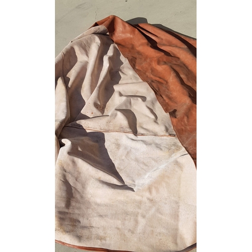 724F - Motorbike Cover; Brown Colour Leather Effect Material, (Approx. 130cm x 100cm x 63cm), A/F