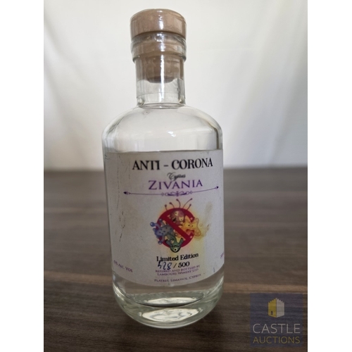 728L - Lion Spirit 'Anti-Corona' Cyprus Zivania, Limited Edition #428/500, Bottled by Lambouri Winery, Kato... 
