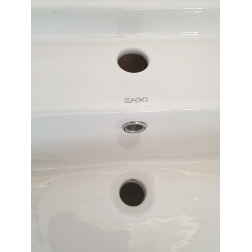 846J - White Porcelain Bathroom Sink.
Size 81 x 48 x 25cm.
Unused Shop Clearance.

Shop Clearance; RRP €160... 