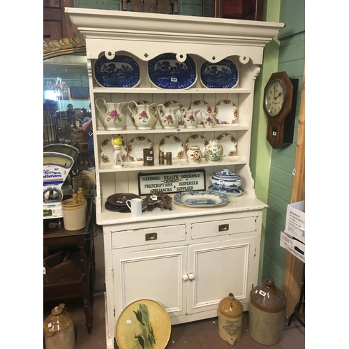 853 - C19th. pine Galway dresser.