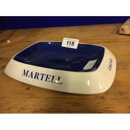 118 - MARTELL Cognac ashtray