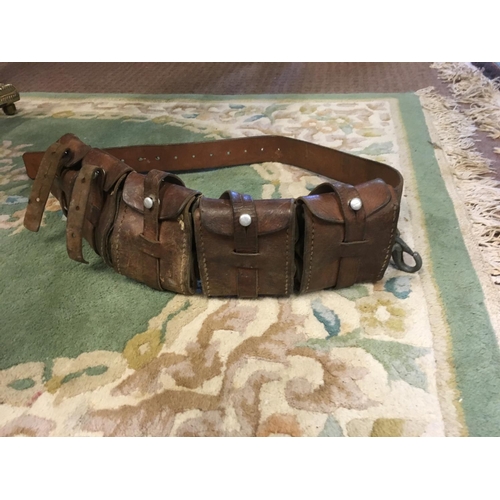 1216 - 1916 leather amunition belt