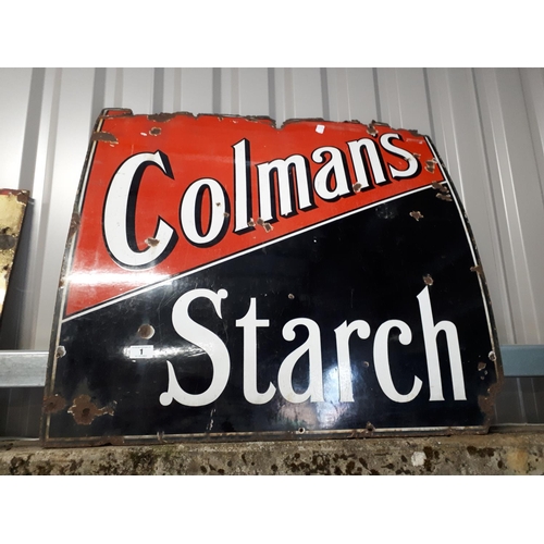 1 - Colman's starch enamel sign