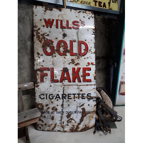 3 - Large Wills Goldflake enamel sign.