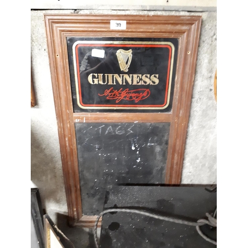 30 - Guinness advertising blackboard.