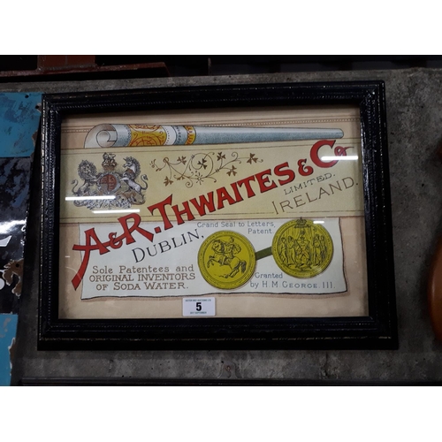 5 - AR Twaites & Co framed print.