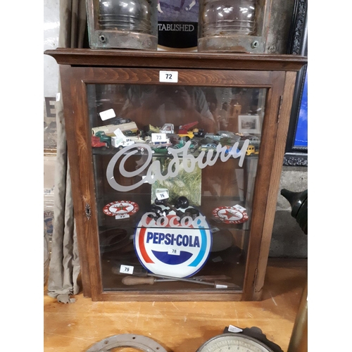 72 - Cadburys Coco display cabinet.