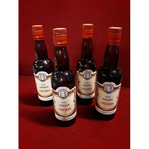 61 - Four bottles of fine golden sherry from the 1970's Fitzgerald and Co Dublin