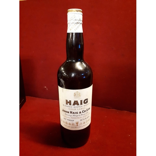 62 - Bottle of 1950's Haig scotch whiskey gold label