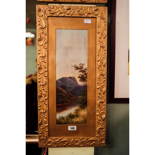 149 - Pair of gilt framed mountain scenes.