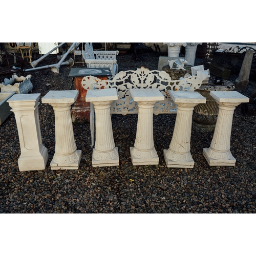 659 - Set of  six pedestals