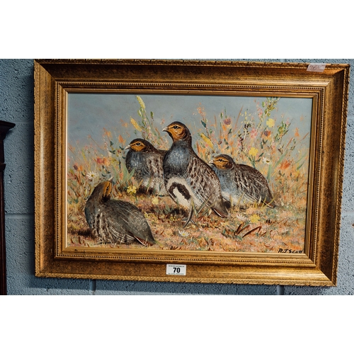 70 - R J Scott painting of Grouse.