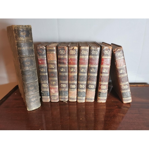 69 - Collection of nine leather bound books - Shakespeare.