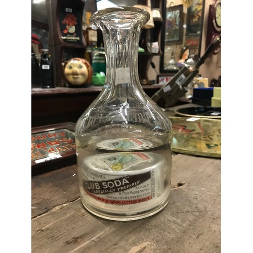 462A - Extremely rare Cantrell & Cochrane Dulin & Belfast soda water decanter.