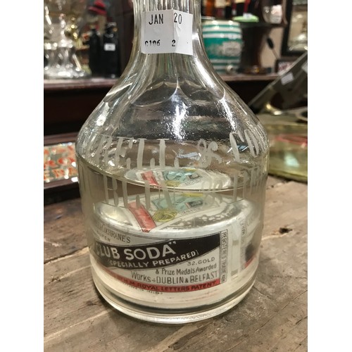 462A - Extremely rare Cantrell & Cochrane Dulin & Belfast soda water decanter.