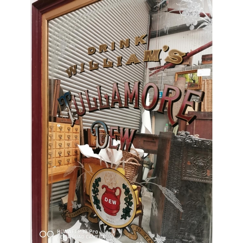 100a - Tullamore Pure Pot Still Whiskey advertising mirror. { 204cm H X 112cm W }.