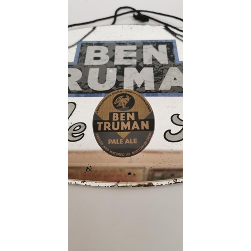 101 - Ben Truman Pale Ale advertising mirror.  { 23cm H X 38cm W }.