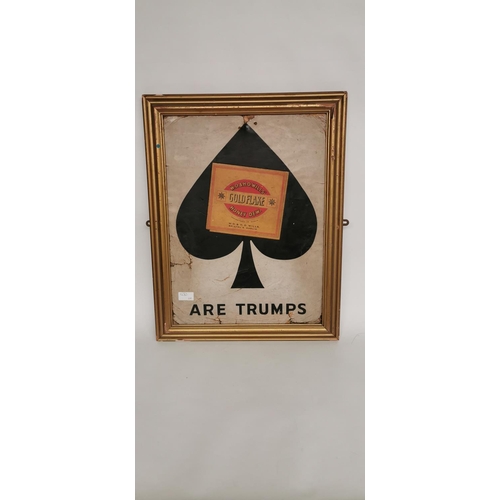 123 - Wills Gold Flake - Honey Dew Are Trumps advertising print {60 cm H x 46 cm W}.