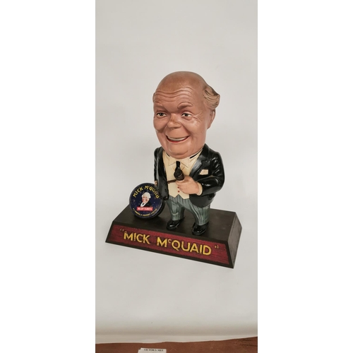 125 - Mick McQuaid rubberoid advertising figure. { 42cm H X 32cm W }.