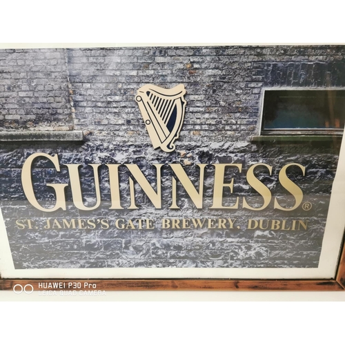 156 - Guinness St James Gate Brewery Dublin advertising print. { 70cm H X 101cm W }.