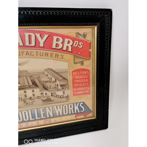 159 - Mac Cready Bellview Woollen Mills advertising print. { 44cm H X 62cm W }.