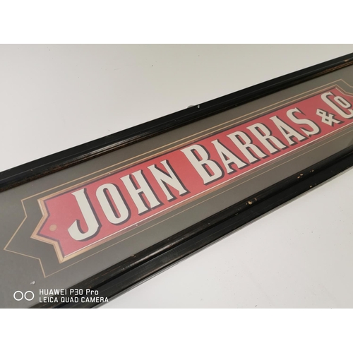 164 - John Barras & Co. advertising print {23 cm H x 91 cm W}.