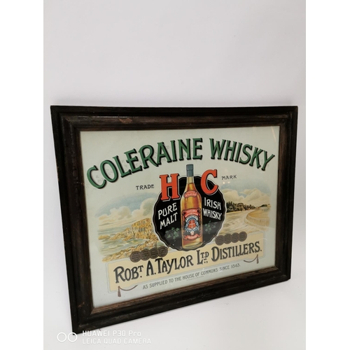 181 - Coleraine Whisky Pure Malt Irish Whisky advertising print. .