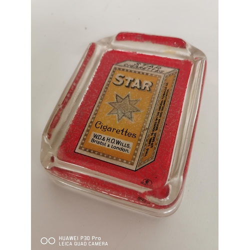 35 - Will's Star ashtray. {11cm W }.