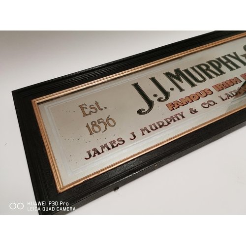 362 - J. J. Murphy & Co. Famous Irish Stout advertising mirror {54cm H X 170cm W }.