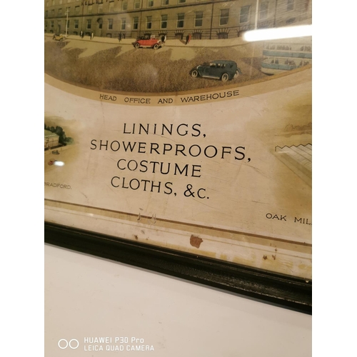 365 - Kellett. Woodman & Co Ltd. Manufacturers Linings Showerproofs Costume Cloths Etc. adverting print. {... 