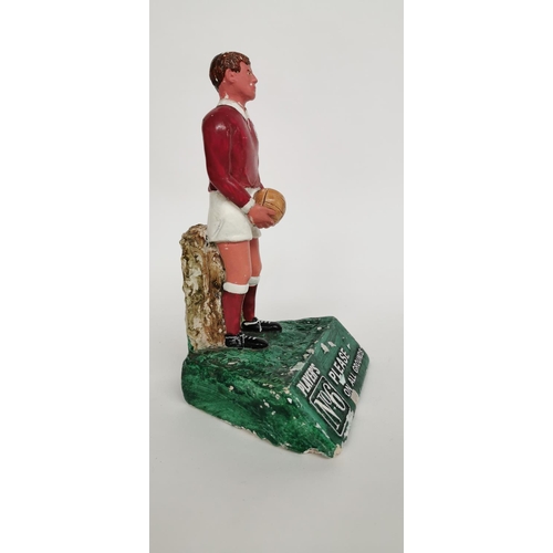 66 - Rare Galway Footballer Player's No 6 Please On All Grounds plaster advertising figure.  { 23cm H }.